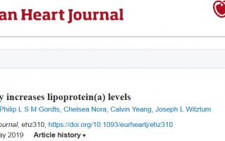 EHJ：按下葫芦起了瓢！研究发现他汀类药物会增加脂蛋白a水平