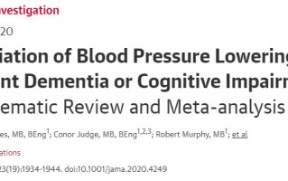 JAMA：10万人数据META分析，控制血压可减少痴呆症或认知障碍