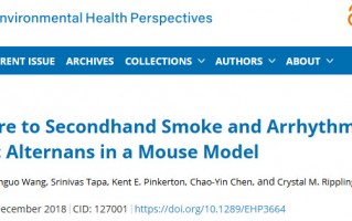 科学家发现长期低浓度二手烟暴露可导致小鼠出现心律失常和心源性猝死先兆
