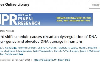 熬夜为啥会致癌？昼夜节律紊乱加剧DNA损失，同时扰乱DNA修复机制