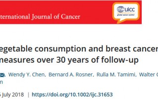 IJC：每天吃大量十字花科蔬菜与患乳腺癌风险降低11% 有关