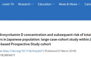 BMJ：血浆VD水平与癌症风险呈显著负相关