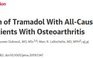 JAMA：湘雅医生团队分析近9万患者数据首次发现，用曲马多治骨关节炎与患者全因死亡风险增加104%相关