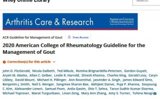 ACR最新痛风治疗指南：7类情况赶紧用药，少吃3类食物！