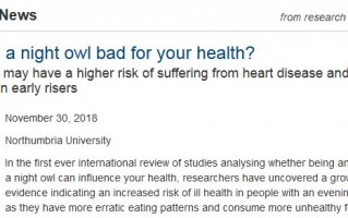 Advances in Nutrition：熬夜影响人们的饮食健康？