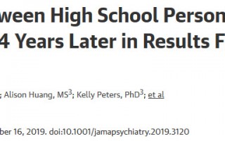 JAMA Psych：8.2万人50多年研究结果 青少年时的性格或与晚年时患痴呆症的风险有关