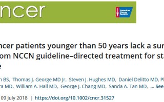 4万人队列显示NCCN指南推荐的疗法对50岁以下直肠癌患者没有益处