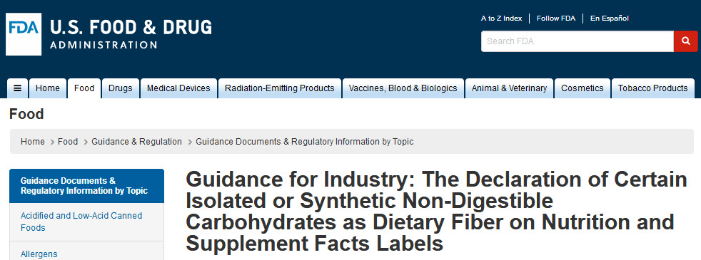 美国FDA就8种功能性膳食纤维使用发布系列规范文件.jpg
