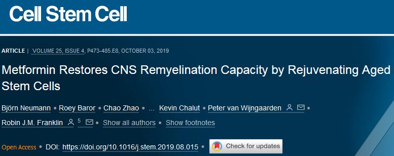 《细胞》子刊：二甲双胍又获新技能！可提高老化神经干细胞活力，恢复神经髓鞘再生能力.jpg/