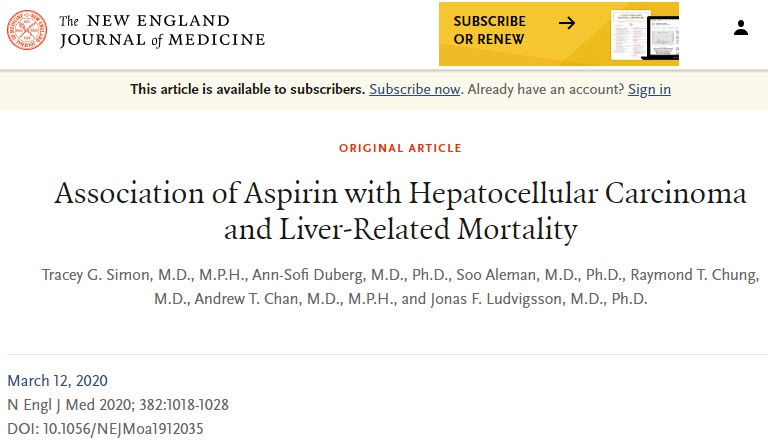 NEJM：阿司匹林预防肝癌和肝病死亡！.jpg