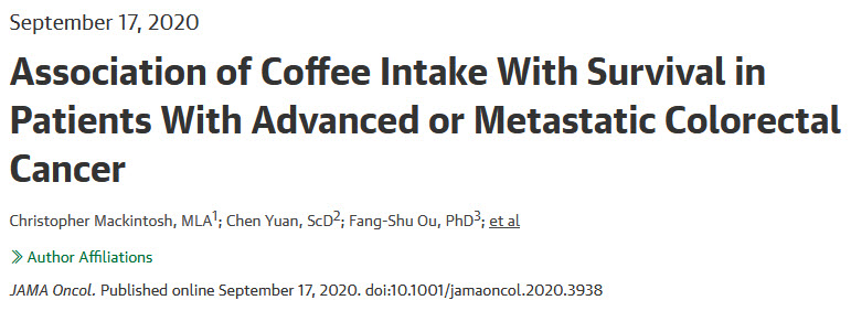 JAMA子刊：咖啡可改善结直肠癌晚期或转移性患者的生存率和恶化风险.jpg
